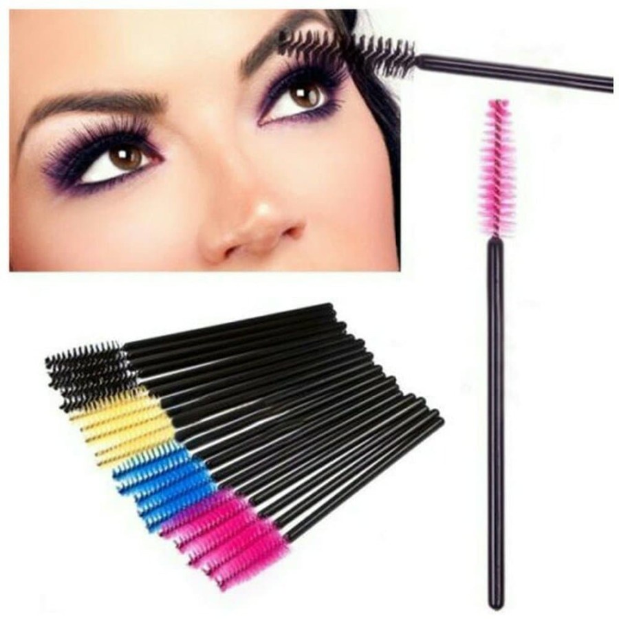 Mascara Wand Spoolie Sisir Kuas Sikat Eyelash Extension bulu mata alis