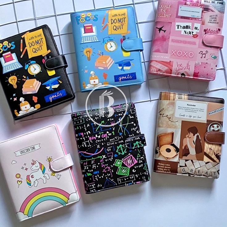 

Terlaris Bindermu Binder 04 Printing Motif Aesthetic Quotes Unicorn Kartun KPOP Doraemon Stitch Bahan Kulit Anti Air 20ring A5 26ring B5 6ring A6