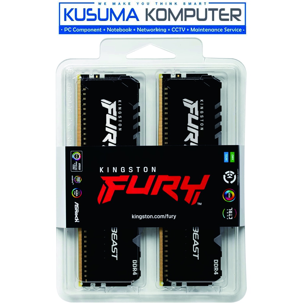 Kingston Fury Beast RGB 32GB (16GB x2) DDR4 KF432C16BBAK2/32