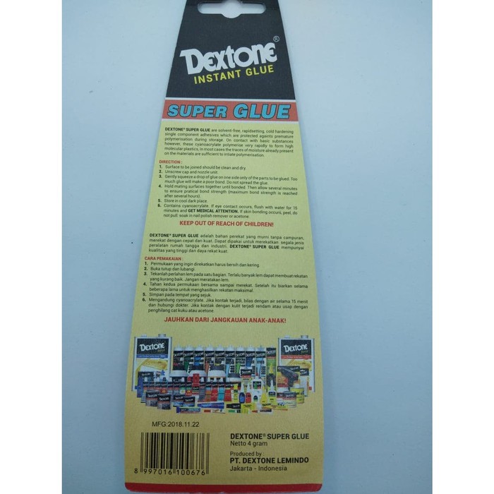 DEXTONE - LEM DEXTONE SUPER GLUE PREMIUM 4 GRAM - LEM ALTECO