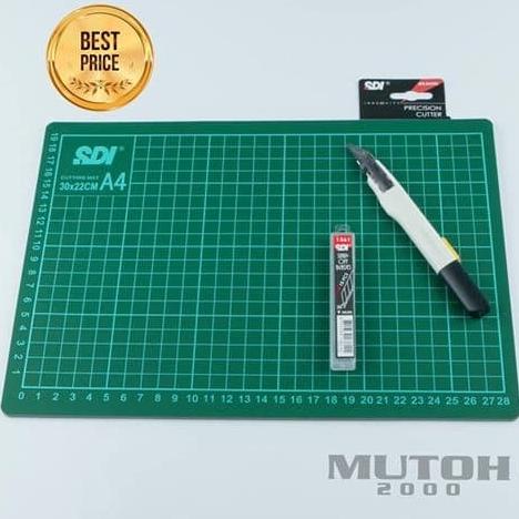 

TERBARU CUTTING MAT SDI A4 + INGENUITY PRECISION CUTTER 0443C + REFILL 1361 TERBAIK