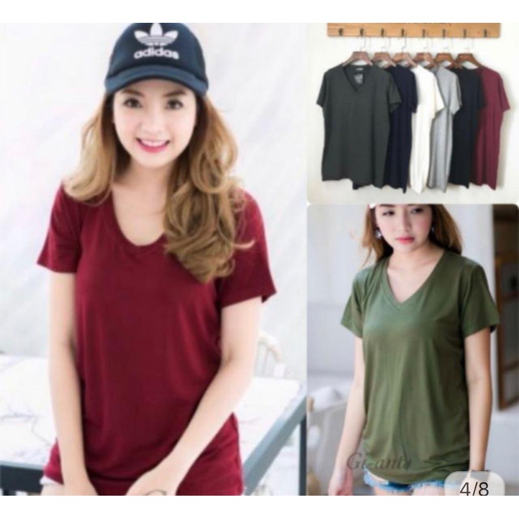 GFS  VNECK ATASAN KAOS WANITA