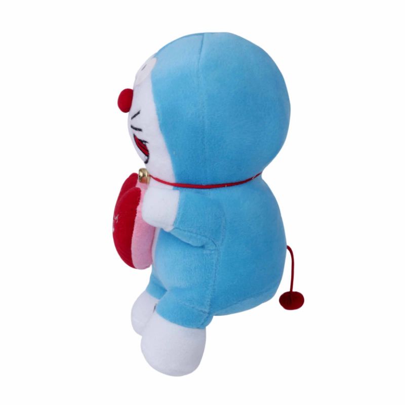 Boneka Doraemon I Love You Biru Berlabel SNI Tinggi 30 cm Bahan Premium | Boneka Cantik Lucu Lembut Ditangan Bahan Velboa Berkualitas