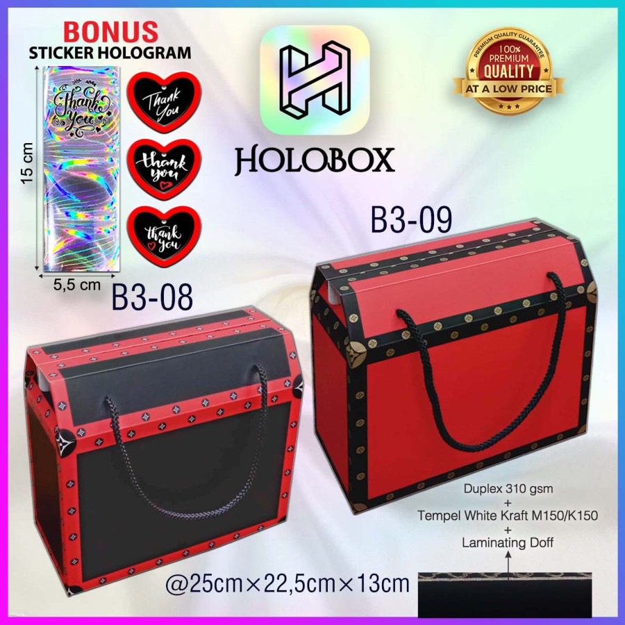 

Kotak Kue / Gable / Kado / Cake / Serbaguna / Dus / Box / Packaging / 25X13X22.5| / B3-08