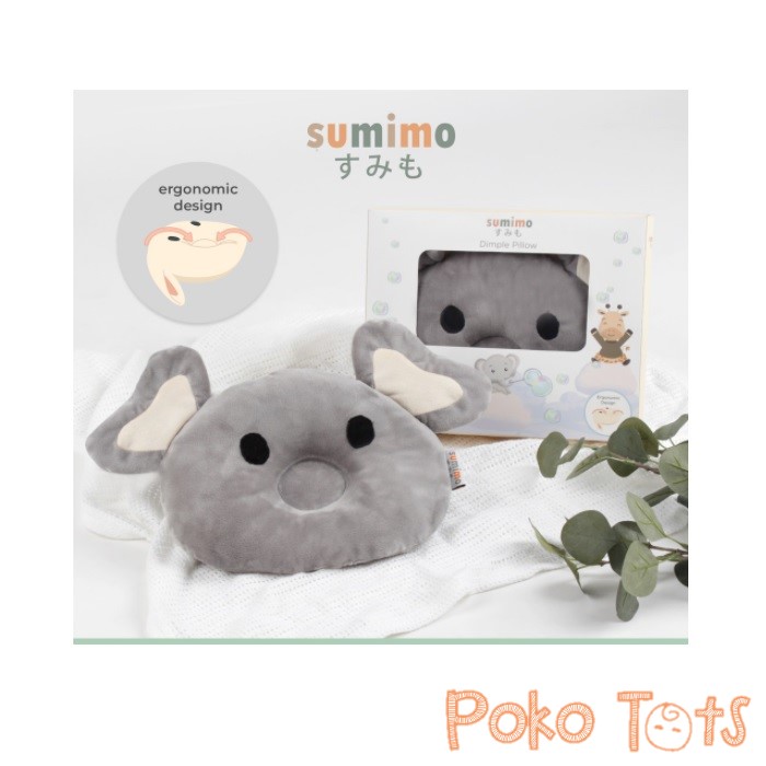 Sumimo Animal Dimple Pillow Baby Ergonomic Bantal Peang/Peyang Bayi