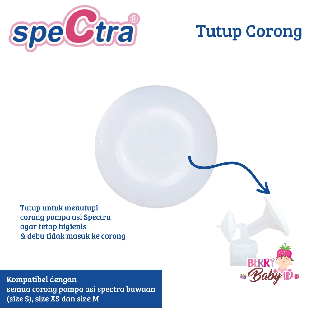 Spectra Tutup Corong Sparepart Original Pompa ASI Breastpump Berry Mart