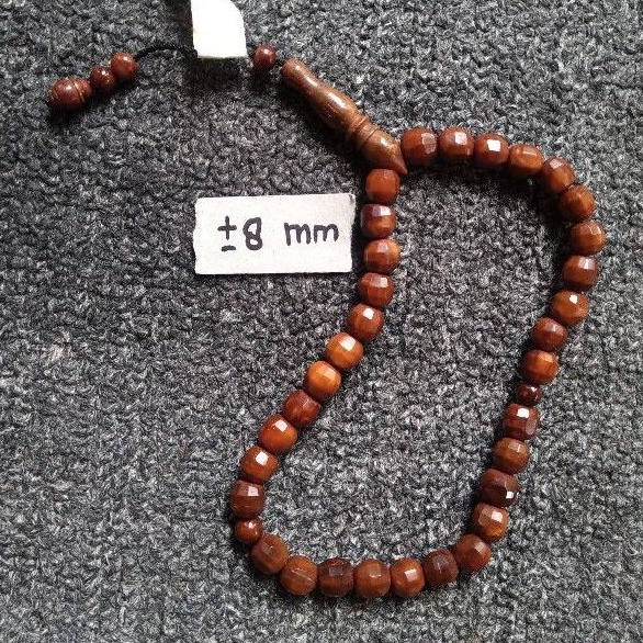 tasbih kokka cuting ± 8 mm ( 8mm ) 33 butir