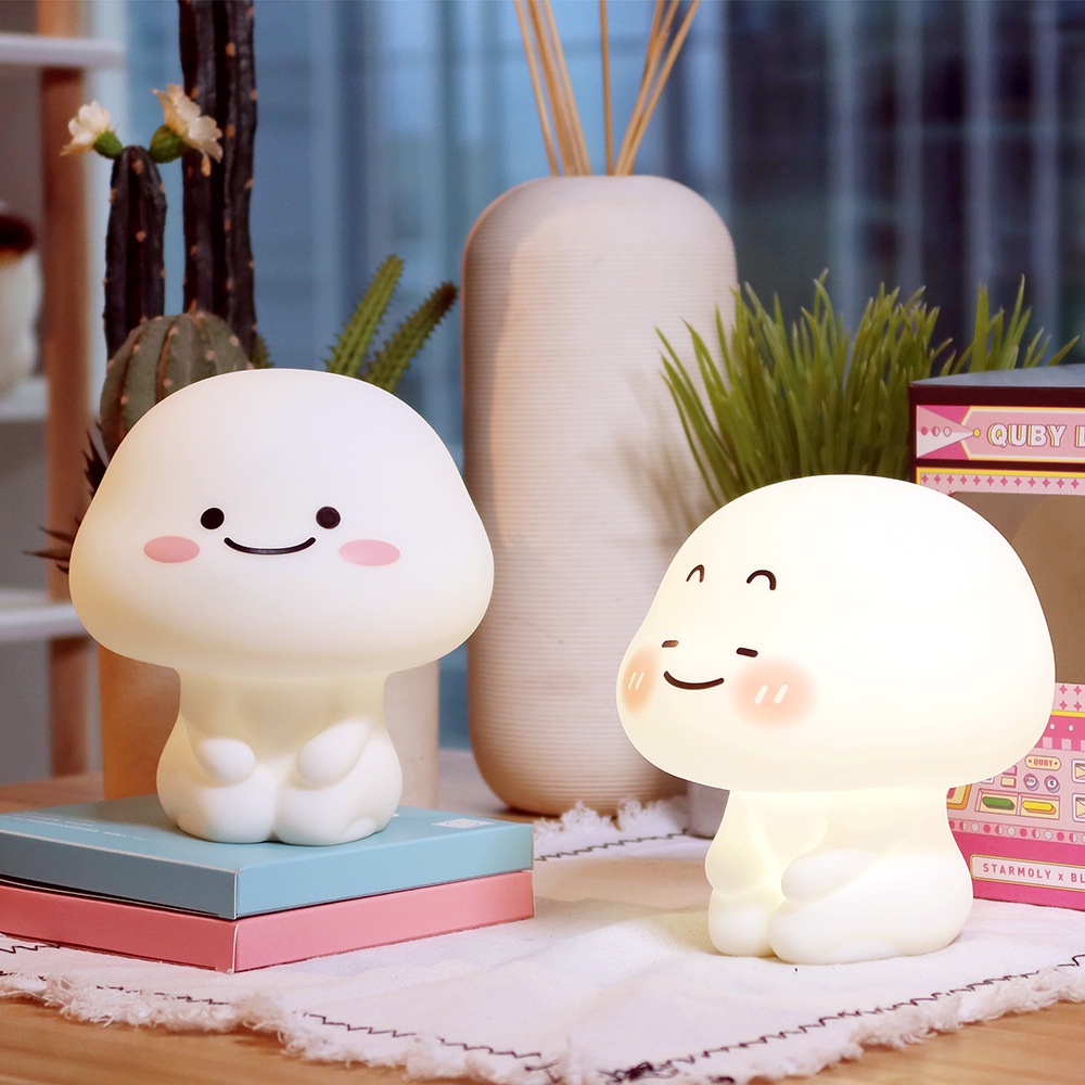 Boneka Lampu Tidur Quby si Pentol Star Moly Soft Head Touch Dimmer Ukuran 15cm