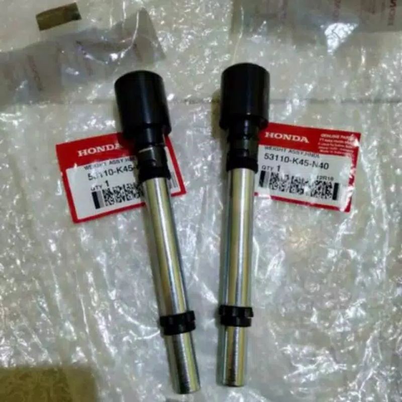 53110K45N40 WEIGHT ASSY HDL BANDUL STANG JALU STANG HONDA CBR150R ORIGINAL