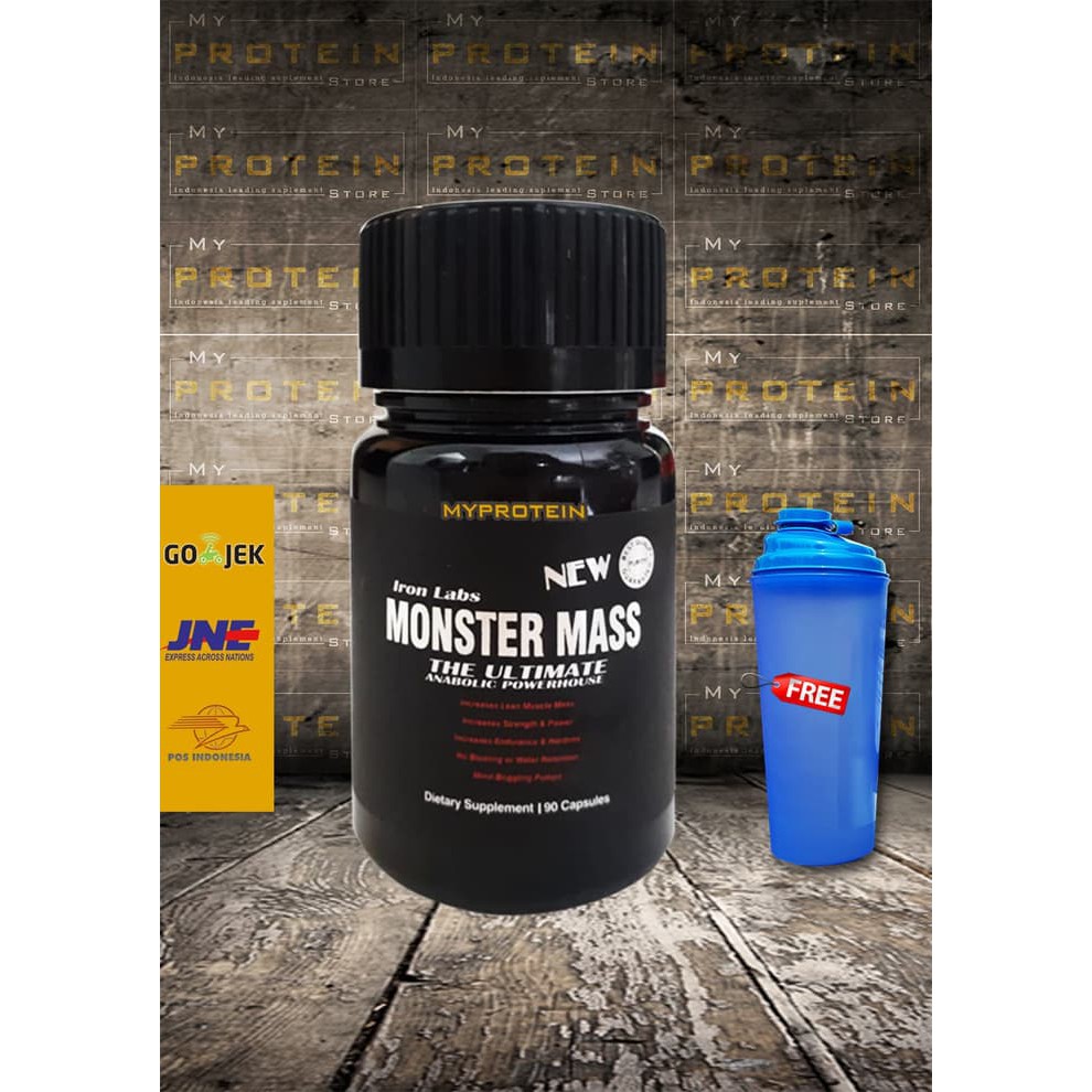 Suplemen Fitness | Iron Labs Monster Mass 90 caps ORIGINAL 100% BADAN JADI FREE SHAKER