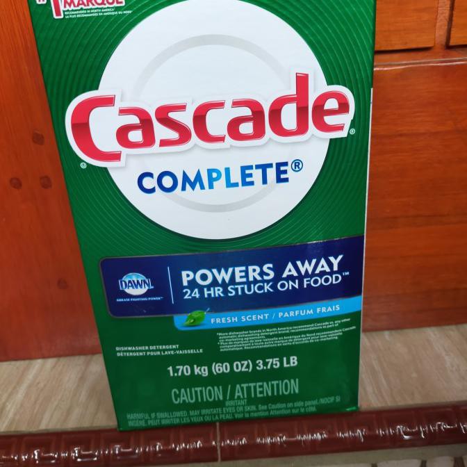cascade dishwasher detergent powder power away fresh scent 1.7 kg