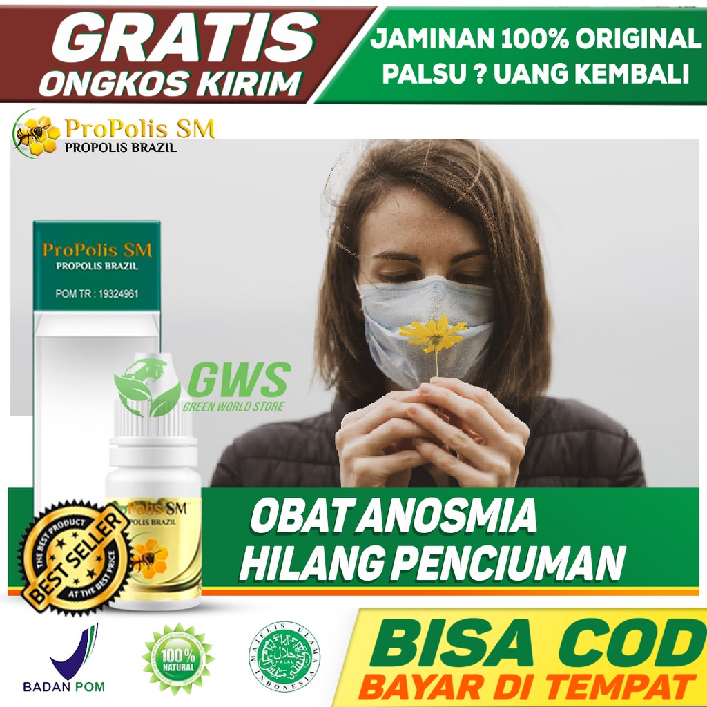 Obat Anosmia, Kehilangan Indra Penciuman, Hidung Tidak Bisa Mencium Bau, Alergi Hidung Herbal BPOM