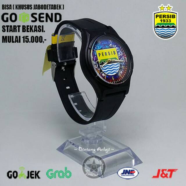 JAM TANGAN PERSIB ANTI AIR (+BOX JAM BB &amp; +BATREI CADANGAN)