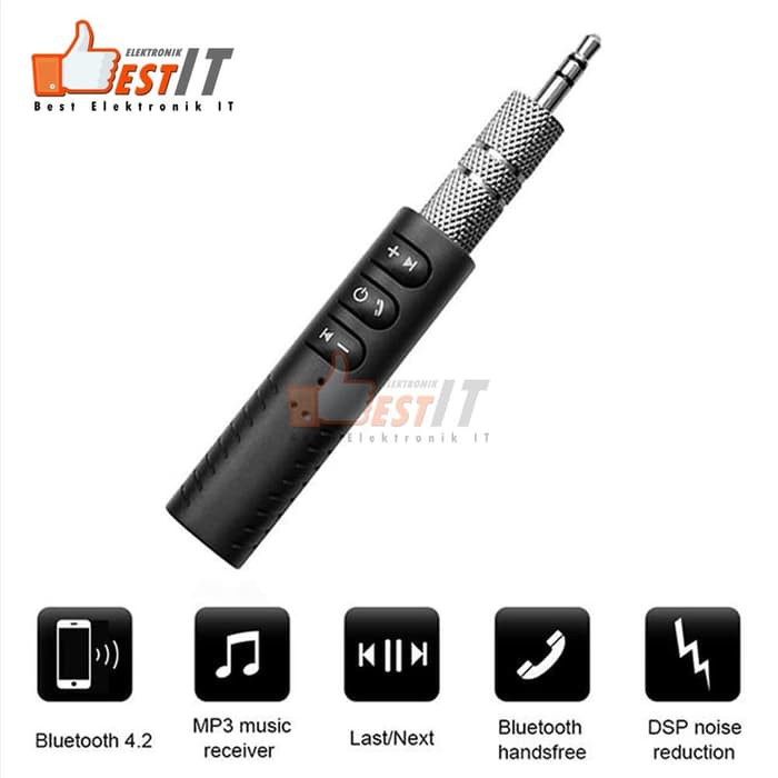 Bluetooth Audio Jack 3.5mm Receiver Hands Free Jack 3.5mm