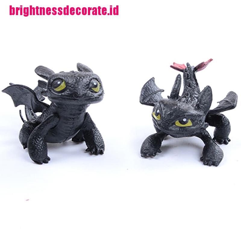 BrightID No Toothless Night Fury Dragon Family Animation Toys Doll Model Ornaments