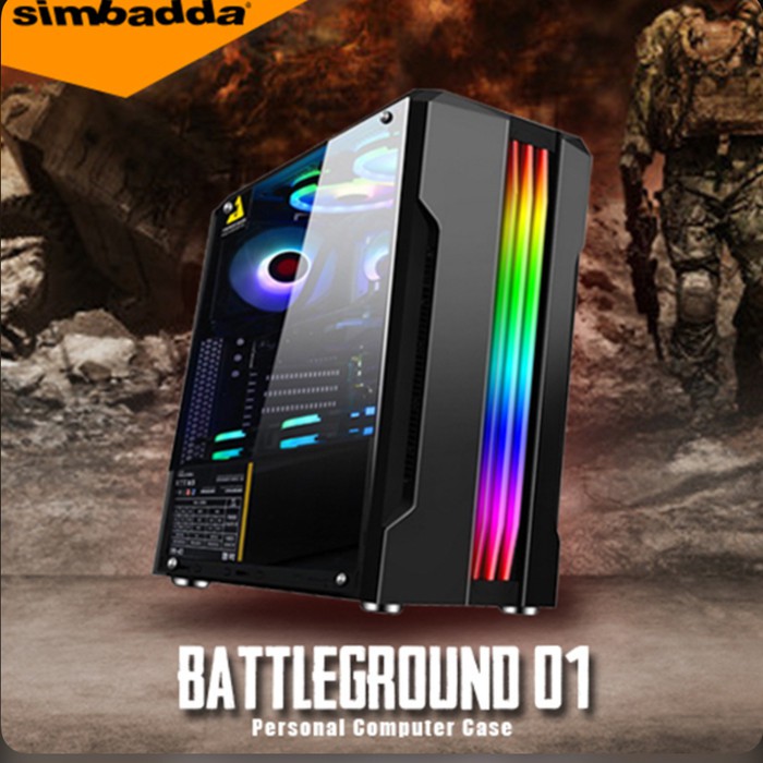 Download Simbadda Battleground 01 Casing Gaming Tempered Glass Shopee Indonesia