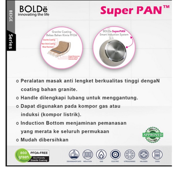 Super PAN  WOk 24 CM Granite Series Original BOLDe