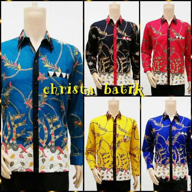 Kemeja batik pria naura madura panjang