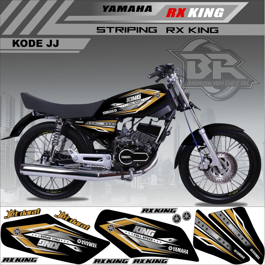 Sticker Rx King Variasi Stiker Lis Striping Rx King Kode JJ