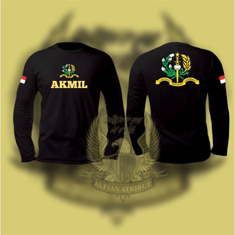 KAOS AKMIL,kaos atasan akmil lengan panjang