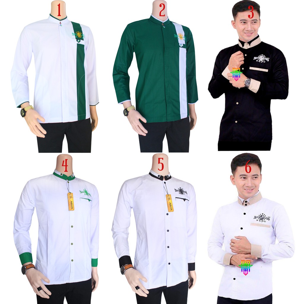  Baju  Koko  NU  Guz Azmi Syubbanul Muslimin Fashion Muslim 
