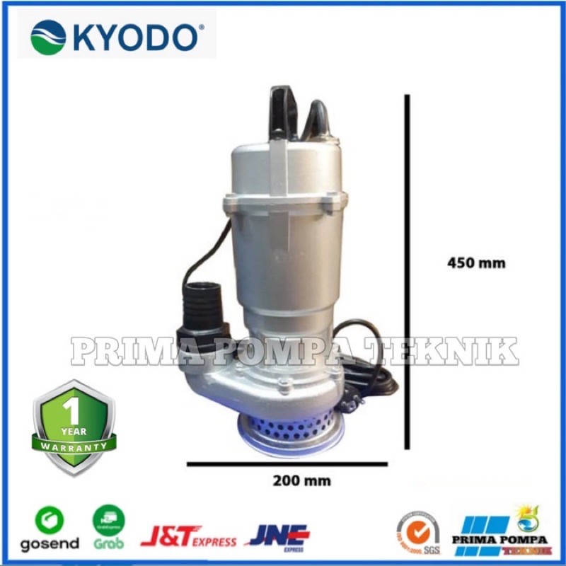 submersible pump / pompa celup kyodo sp 550-50 Pompa Celup body Almunium Pompa Air Kolam Kyodo