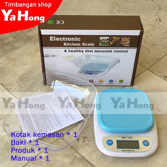 Timbangan Kue Dapur Kitchen Scale SH-125 5kg 1g