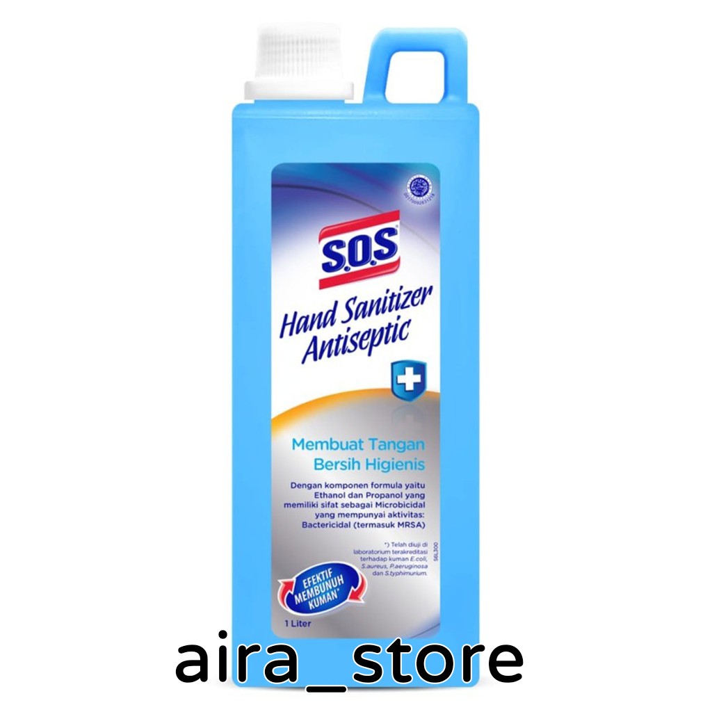 SOS Hand Sanitizer Antiseptic Botol Refill - 1 Liter