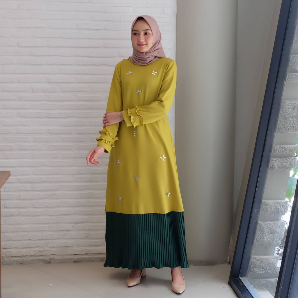 Gamis agatha / maxi dress muslim / fashion gamis / best / montek