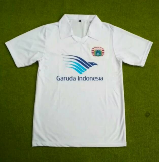 Jersey Persija Away 1986 - 1987 Putih Liga Perserikatan Retro Grade Ori Jakarta