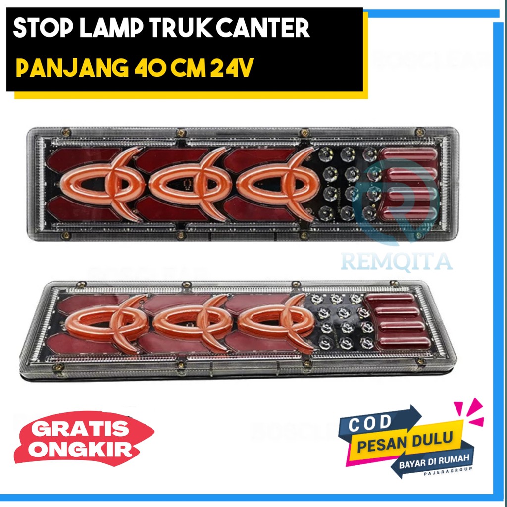 Stop Lamp Truk Volt Model Engkel Canter Lampu Led Volt Truk Lampu Aksesoris Truk Volt