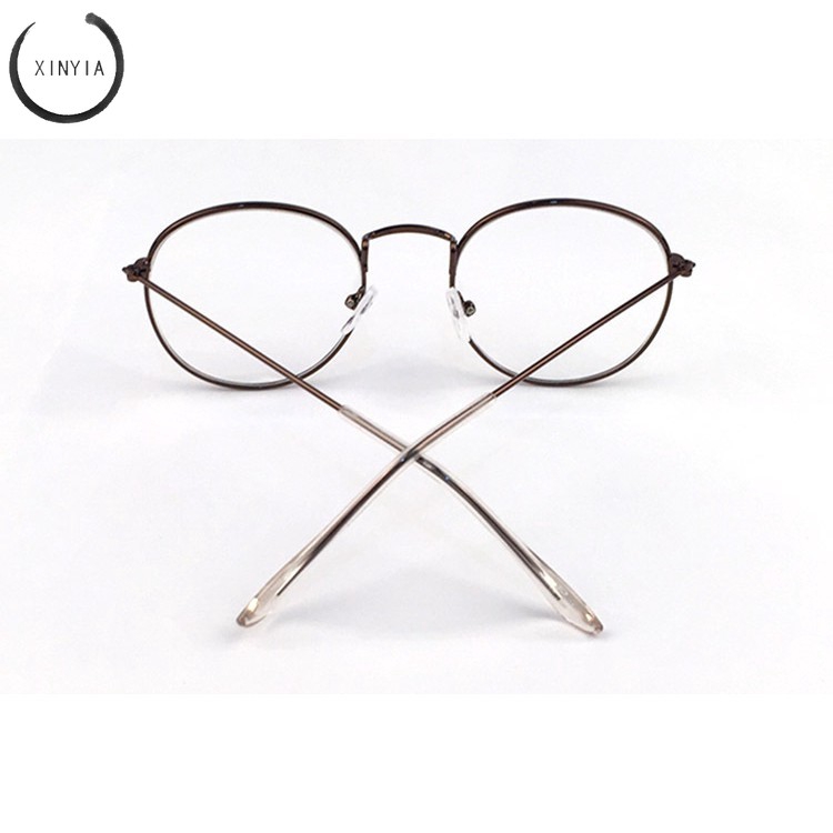 Retro Round Sunglasses Colorful Ocean Glasses Lens Kacamata Alloy Frame Vintage Eyewear