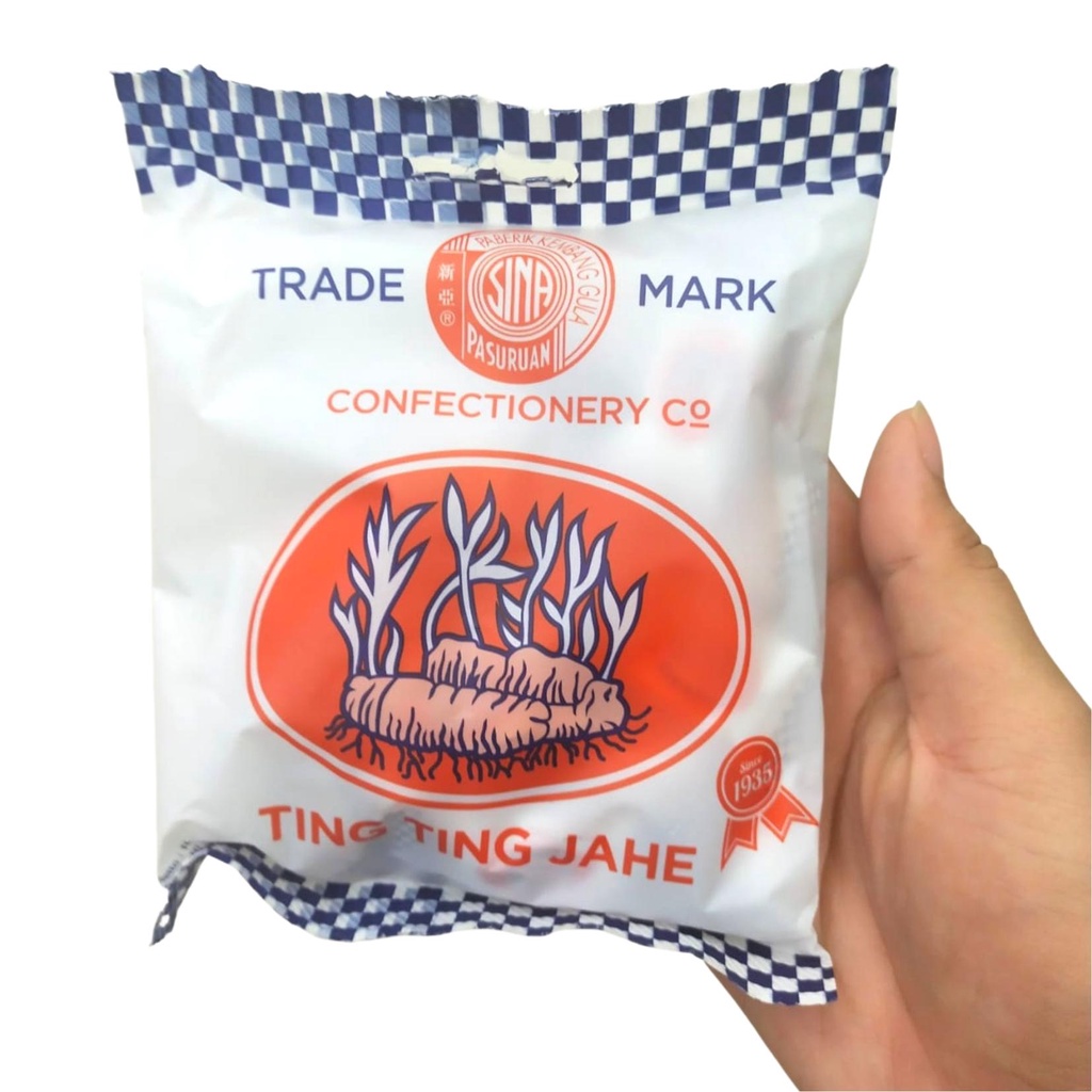 

Ting ting Jahe Pasuruan isi 25 butir @4gr Permen Makanan Ringan Camilan