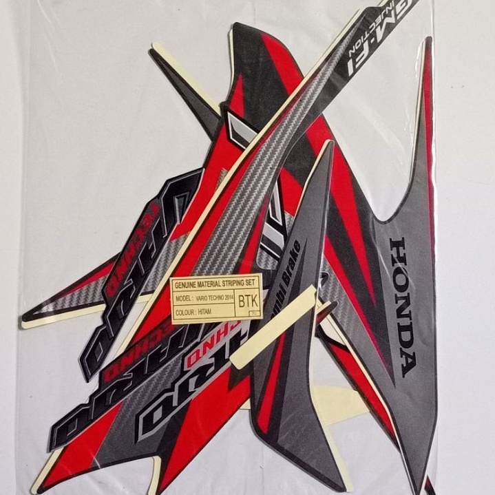 STRIPING LIST STIKER HONDA VARIO 125 TECHNO FI TAHUN 2014 STIKER VARIO TECHNO 2014