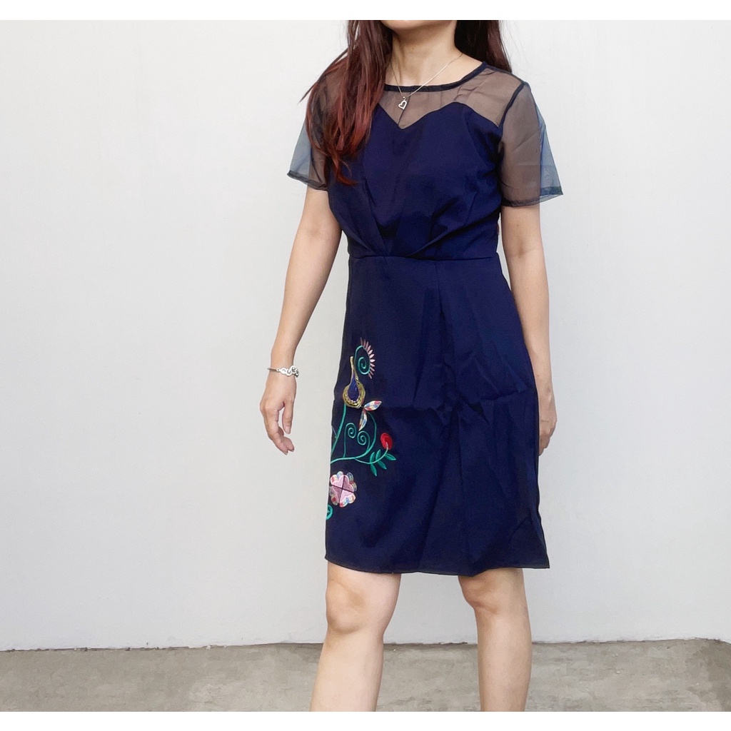 DS1110 - DRESS PESTA NATAL WANITA CASUAL DRESS IMPORT MURAH