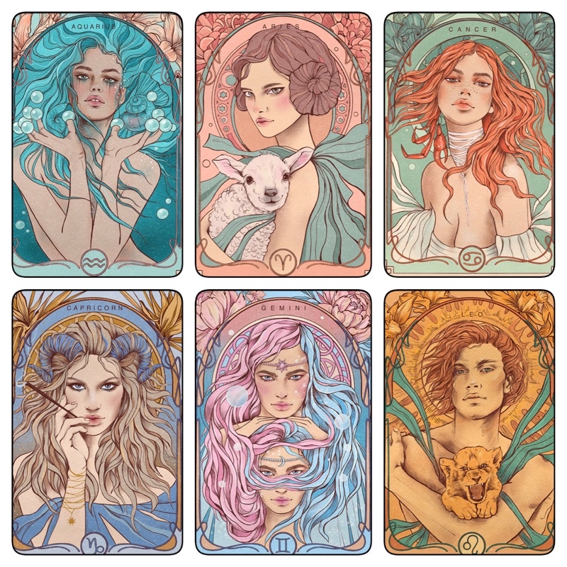 

Sticker Aesthetic - Zodiac Edition - Stiker Zodiak