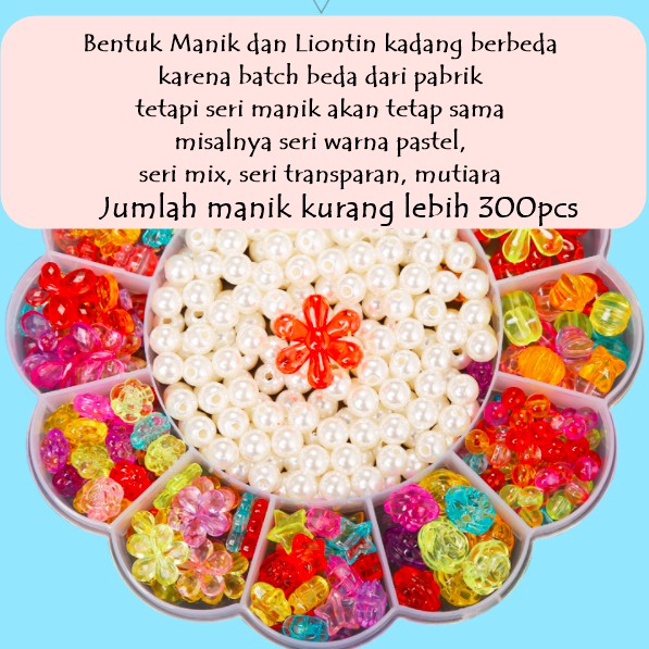 Mainan Edukasi Anak Paket Meronce Manik Set