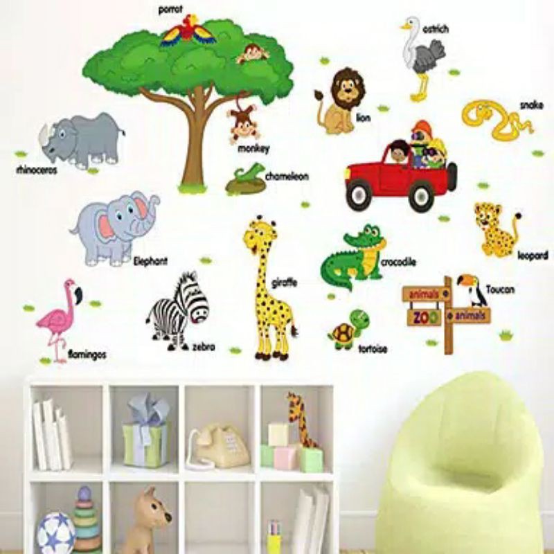 Animal wallsticker wall sticker stiker dinding binatang