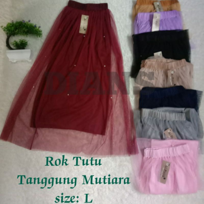 Rok Tutu Anak tanggung Motif Mutiara | maxi skirt pearl