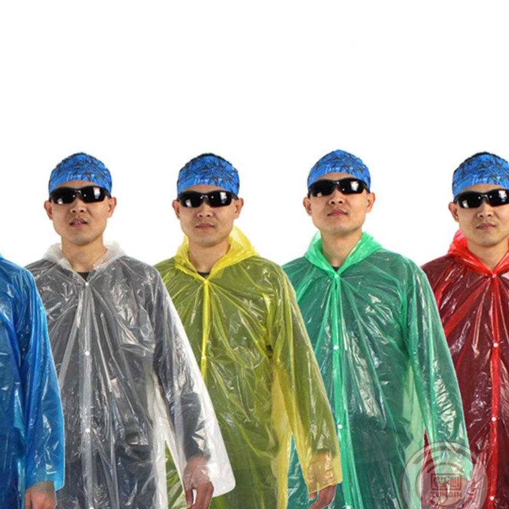 Jas Hujan Plastik PE Portable Raincoat Mantel Jaket Mantol Waterproof