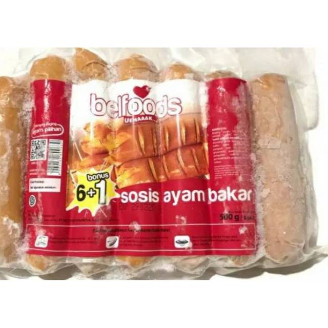 Belfoods Sosis Ayam Bakar 500 Gram Shopee Indonesia