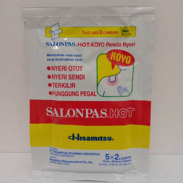 

koyo salonpas hot merah per pak