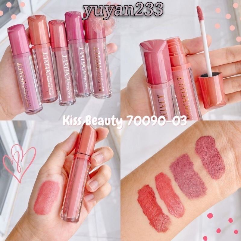 PROMO PER6PCS!!!LIP MATTE VELVET KISS BEAUTY 70090