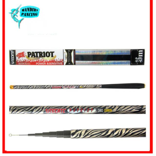 Joran Tegek Kaku Utecate Patriot 540cm Carbon Ruas Tanggung