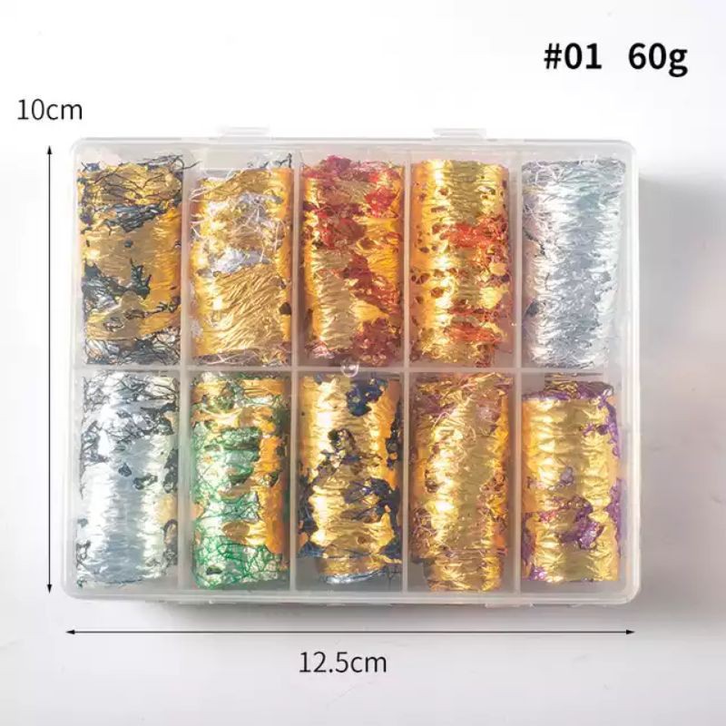 Mesh Nail Art Foil Lace Hollow Hiasan Kuku Nail Foil