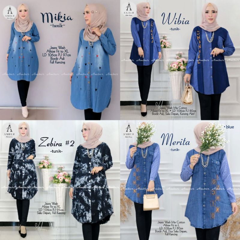 Pakian Wanita Terbaru 2020/ Mikia Tunik / Baju Levis Kekinian / Baju Remaja Muslim