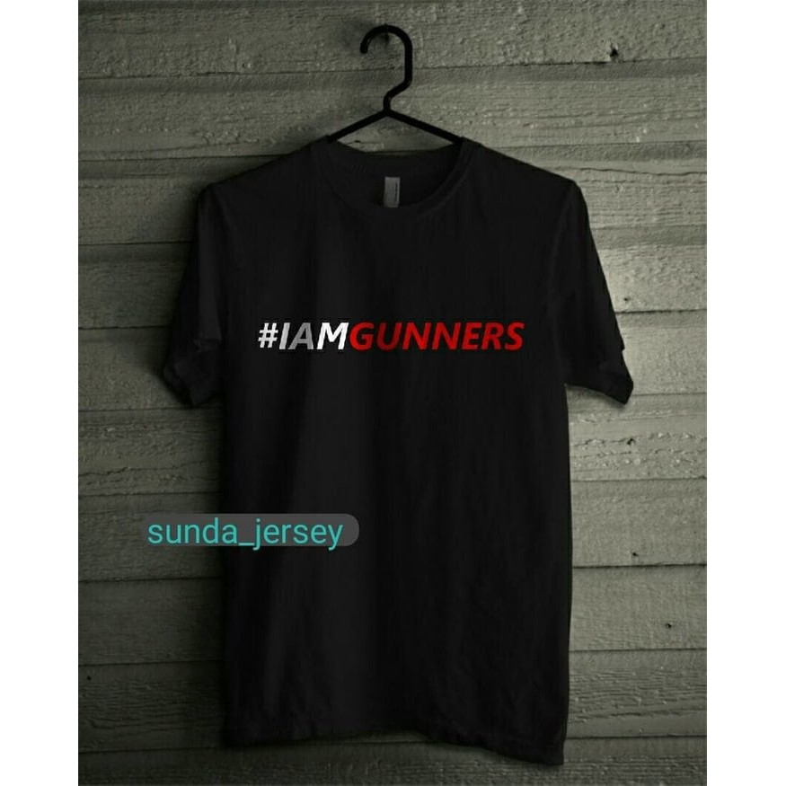 Kaos Tshirt Baju Combed 30S distro #iamGunners I am Gunners ARsenal