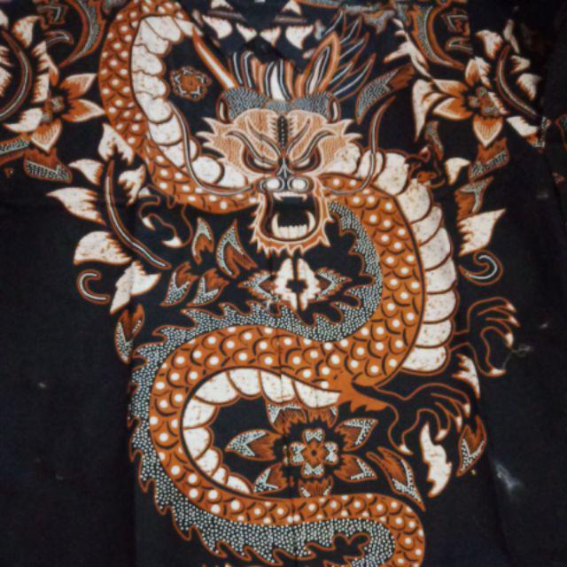 Kemeja Batik Pria Furing Lengan Panjang Katun Halus Sragenan Motif Mberuk Kuning