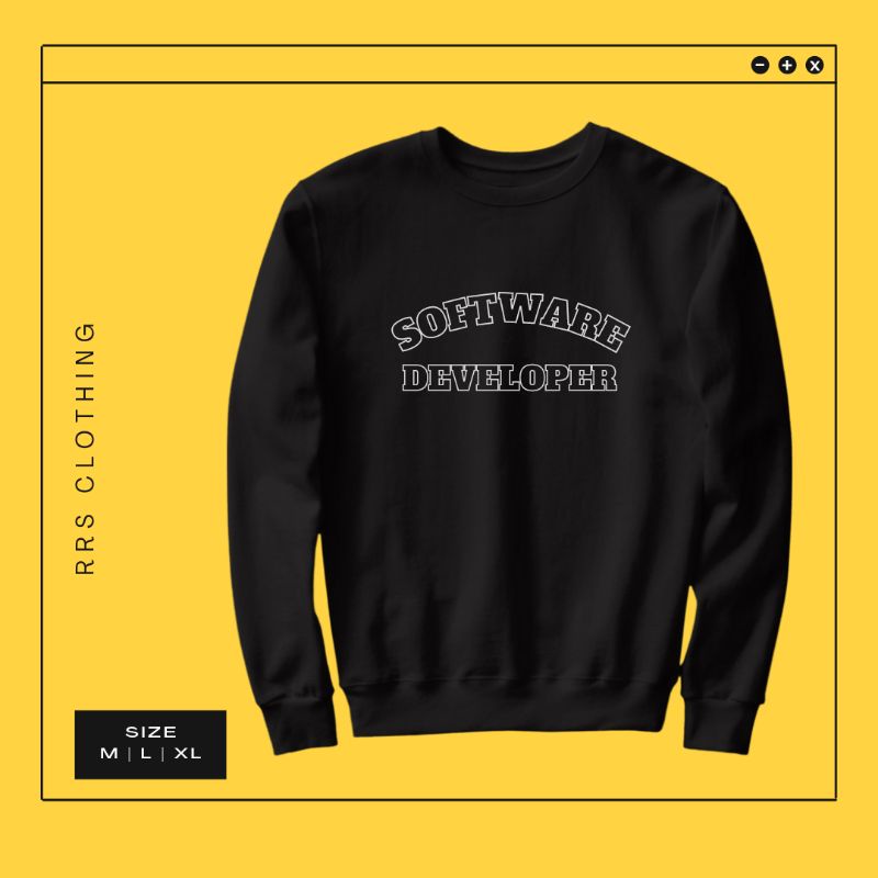 Sweater Sweatshirt Crewneck Programmer Software Developer SPSD