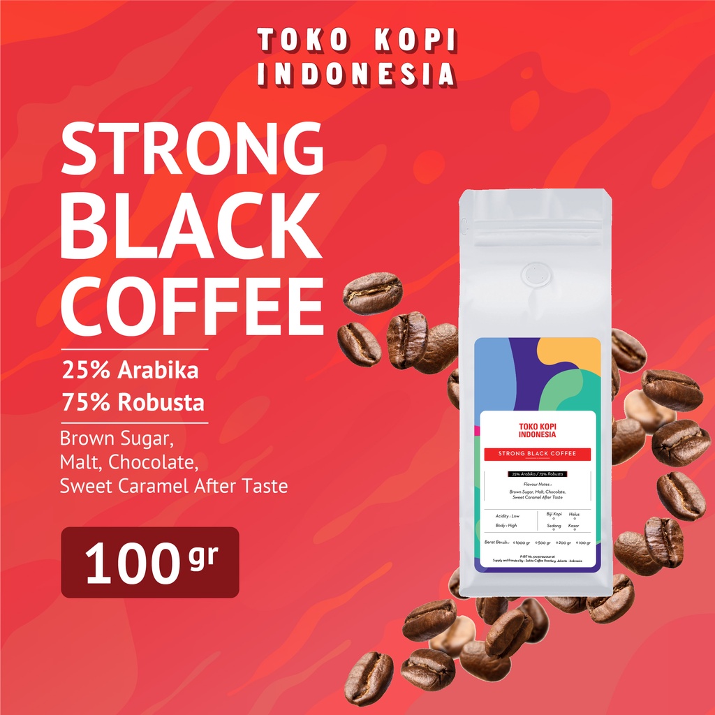 Jual Biji Bubuk Kopi Espresso Blend Strong Black Coffee Beans Kopdar ...